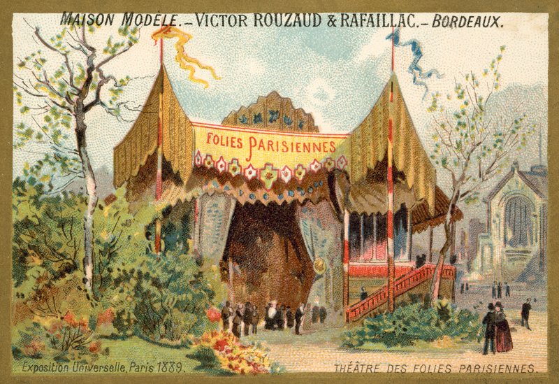Theatre des Folies Parisiennes, världsutställning, Paris av French School
