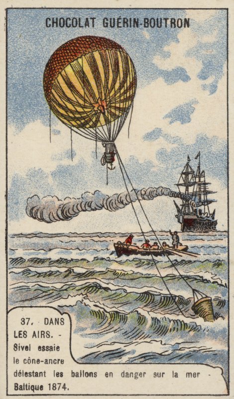 Theodore Sivel testar ett konformat ballongankare över Östersjön av French School