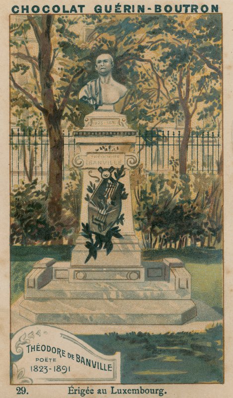 Theodore de Banville, poet, 1823-1891, Erigee i Luxemburg av French School