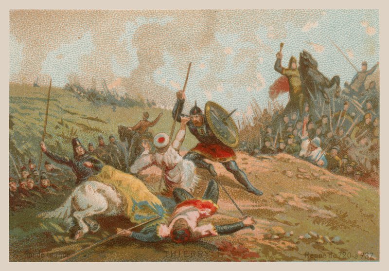 Thierry II, kung av Frankrike 720-737 av French School