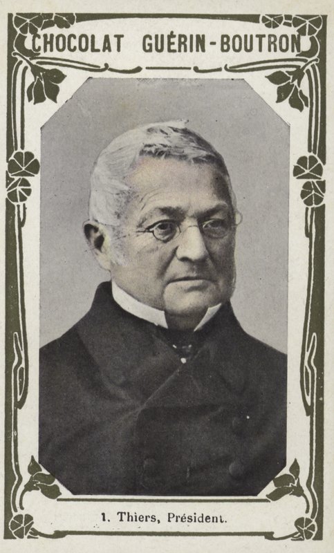 Thiers, president (färgad bild) av French School