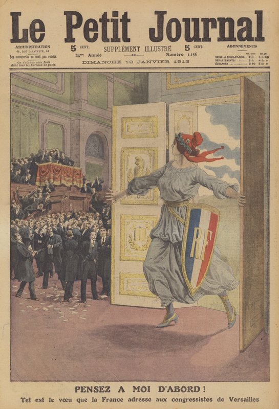 Tänk på mig först! (färg litho) av French School