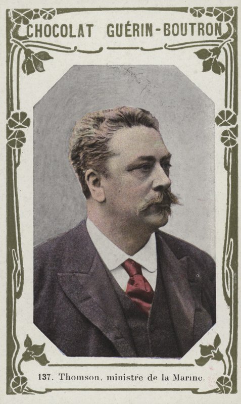Thomson, marinminister (färgat foto) av French School