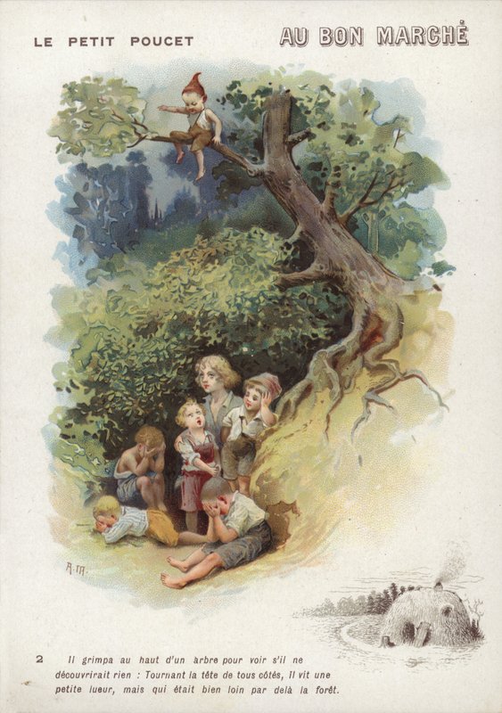 Tom Thumb, sitter i trädet av French School