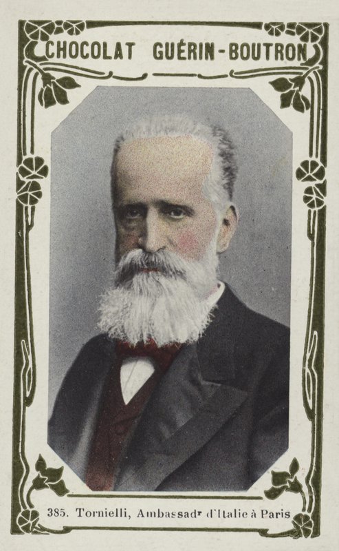 Tornielli, Italiens ambassadör i Paris (färgad bild) av French School