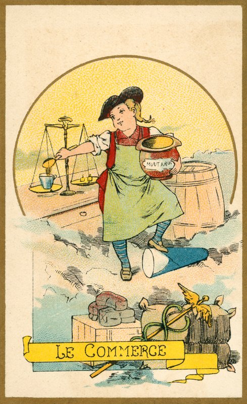 Handel (chromolitho) av French School