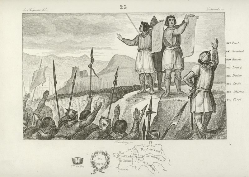 Fördrag mellan Karl den skallige och hans bror Ludvig den tyske, Strasbourg, 842 av French School