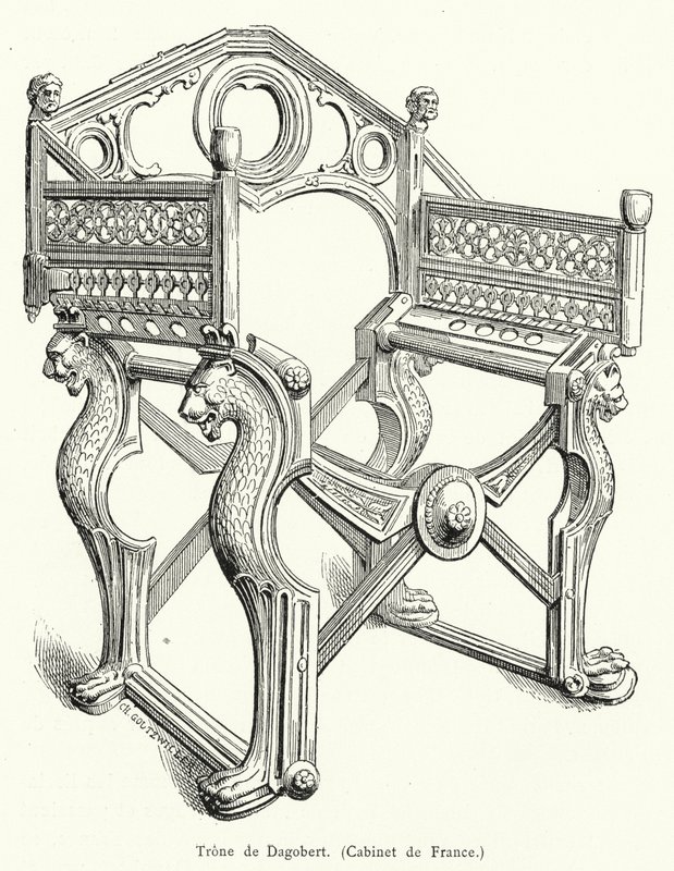 Throne of Dagobert (gravyr) av French School
