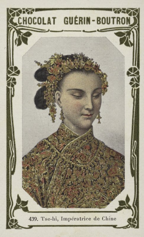 Tse-hi, Imperatrice de Chine (färgat foto) av French School