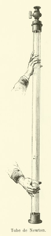 Tube of Isaac Newton (gravyr) av French School