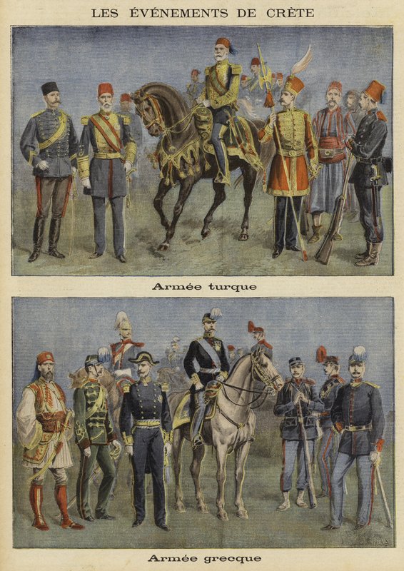 turkiska och grekiska arméer av French School