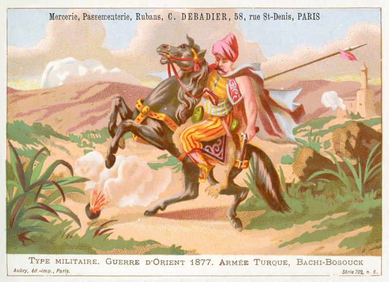 Turkisk bashi-bazouk, rysk-turkiska kriget av French School