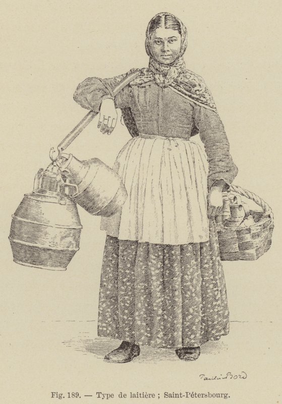 Typ av mejeri; Sankt Petersburg (gravyr) av French School