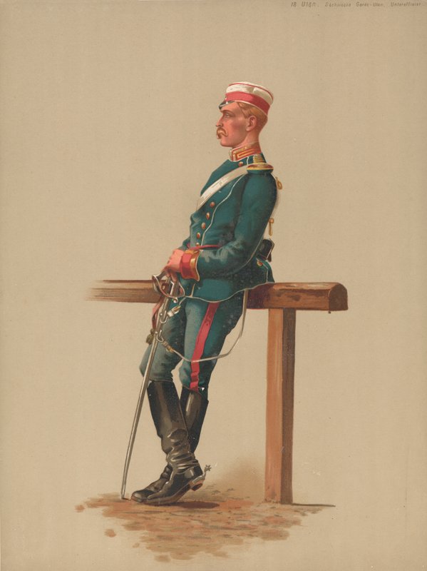 Ulan, sachsiska gardet Ulan, korpral av French School
