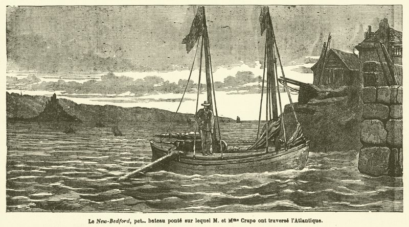 En båttur över Atlanten (gravyr) av French School