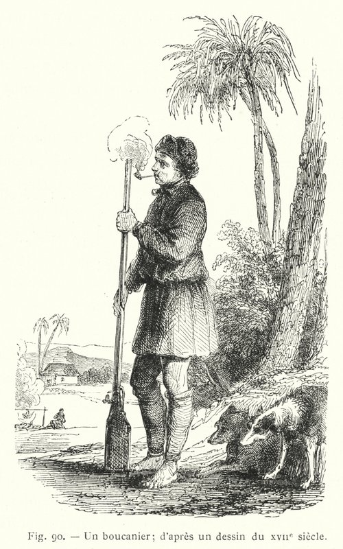 En sjöfarare; efter en teckning från 1600-talet (gravyr) av French School
