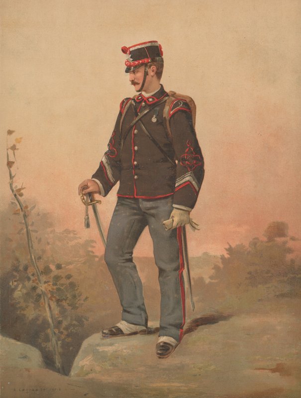 Oidentifierad fransk soldat av French School