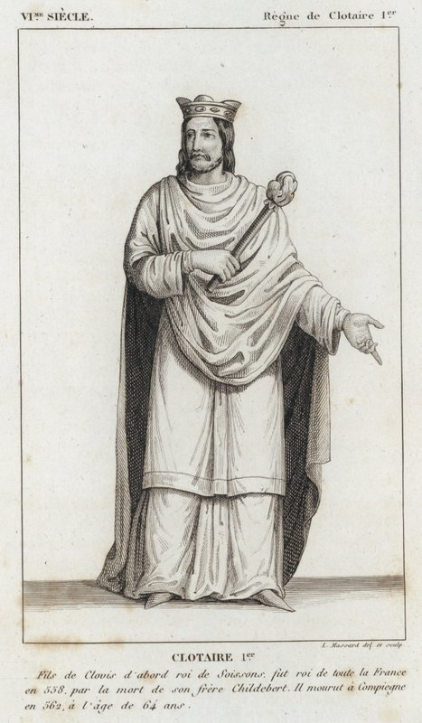 VI Century, Reign of Clotaire I, Clotaire I (gravyr) av French School