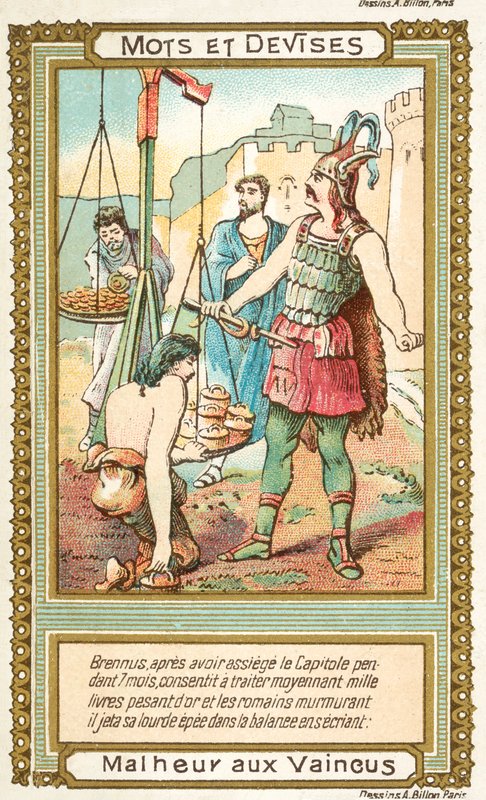 Ve de erövrade (chromolith) av French School