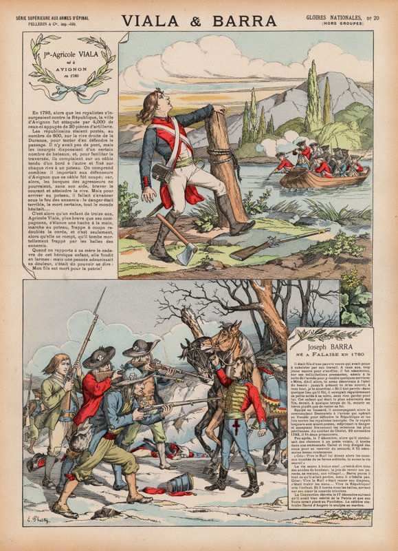 Viala et Varra (färgsten) av French School