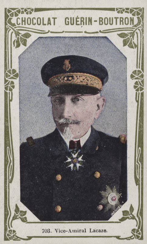 Vice-amiral Lacaze (färgad bild) av French School
