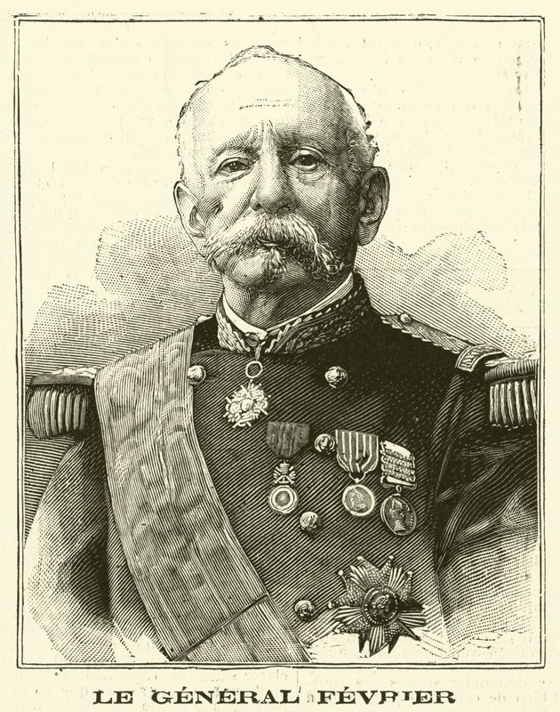 Victor Fevrier, fransk general (gravyr) av French School