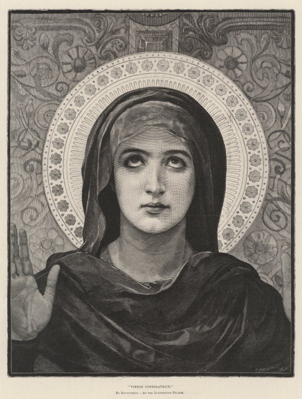 Vierge Consolatrice, på slottet i Luxemburg av French School