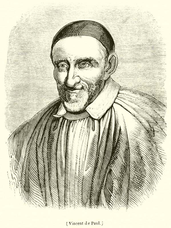 Vincent de Paul (gravyr) av French School