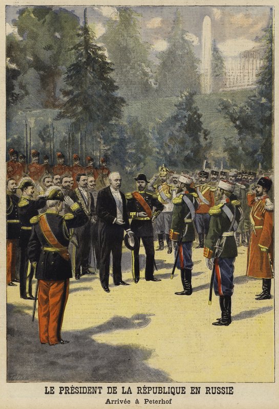 Frankrikes president Felix Faures besök i Ryssland 1897 av French School