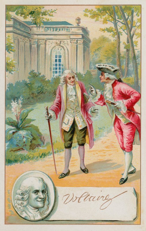 Voltaire, fransk upplysningsskribent, historiker och filosof (1694-1778) av French School