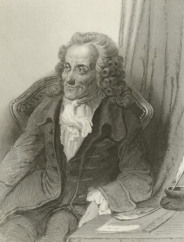Voltaire, fransk författare av French School