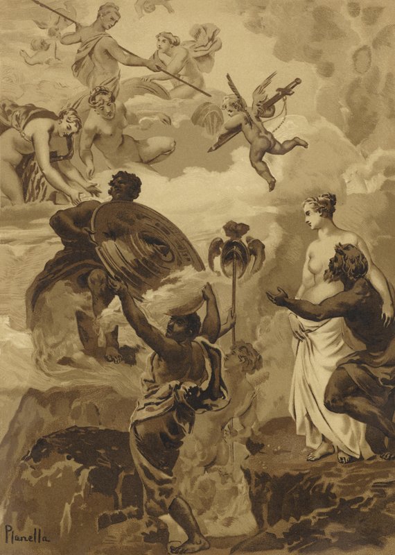 Vulcan gav Venus de armar han hade smidd åt Aeneas av French School