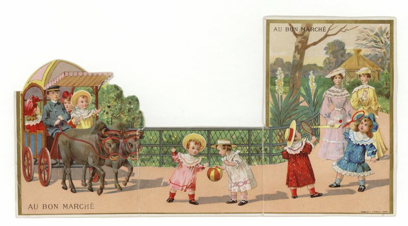 Promenader och leker i parken av French School