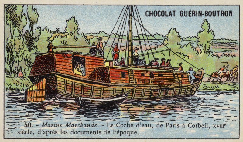 Vattenbuss från Paris till Corbeil av French School
