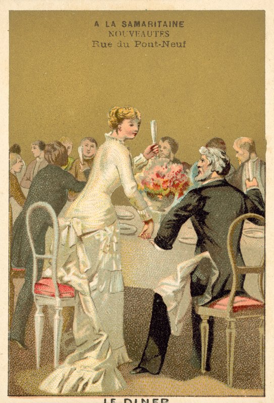 Bröllopsmiddag (chromolitho) av French School