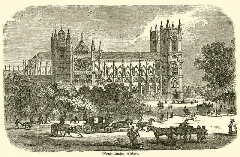 Westminster Abbey (gravyr) av French School