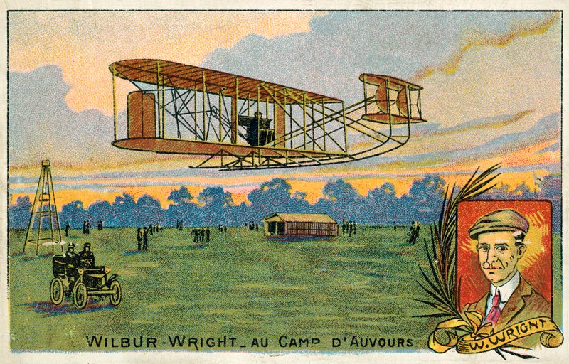 Wilbur Wright flyger på Camp d