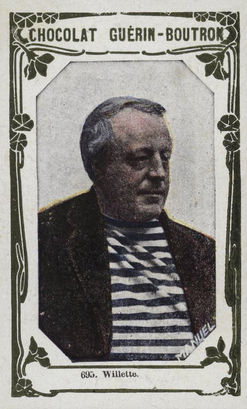 Willette (färgad bild) av French School