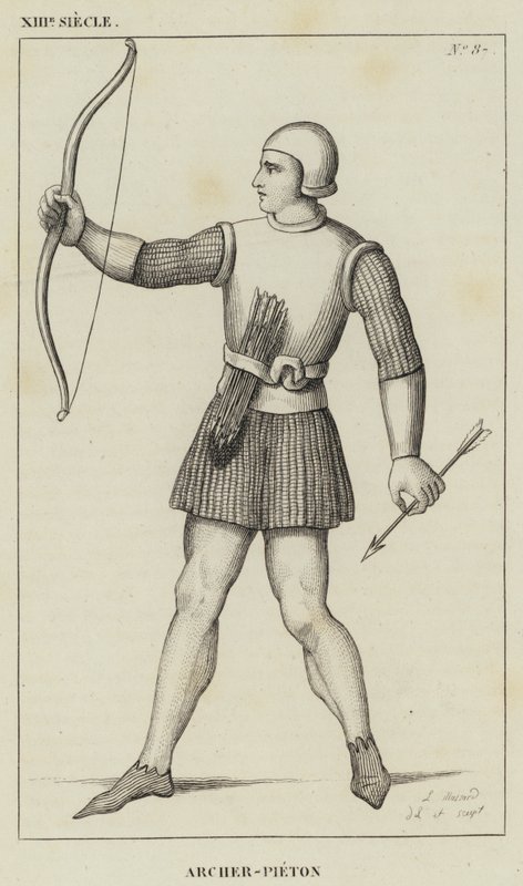 XIII Siecle, Archer-Pieton (gravyr) av French School