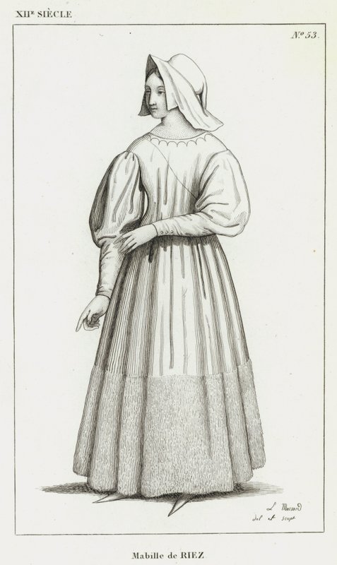 XII Century, Mabille de Riez (gravyr) av French School