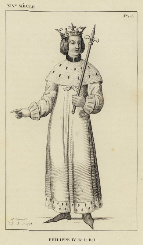 XIV Century, Philippe IV dit le Bel (gravyr) av French School