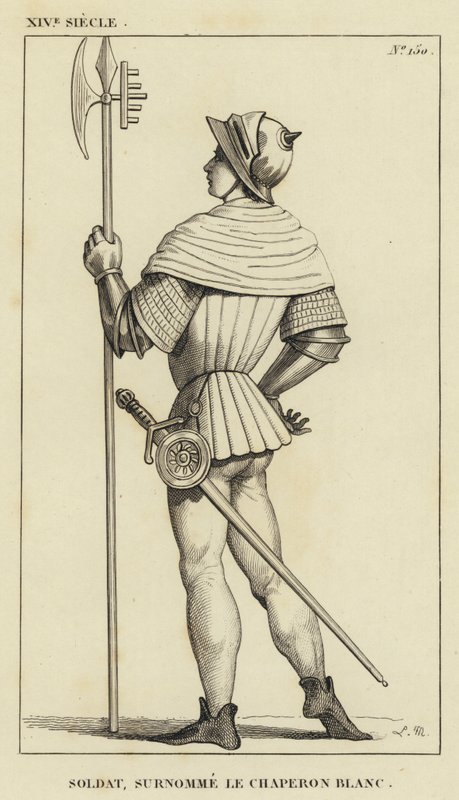 XIV Century, Soldat, Smeknamnet White Riding Hood (gravyr) av French School