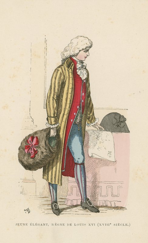 Ung fransk dandy från Ludvig XVI:s regeringstid, 1700-talet av French School