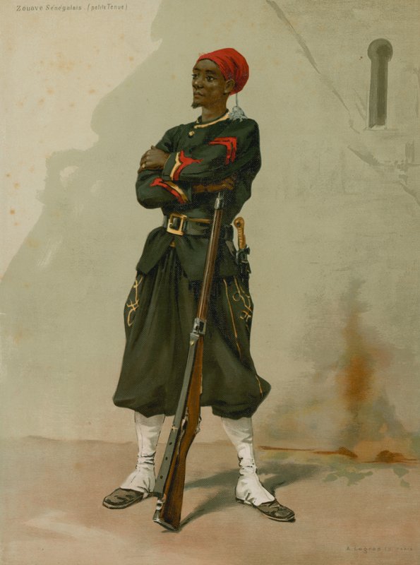 Senegalesiska Zouave, liten outfit av French School