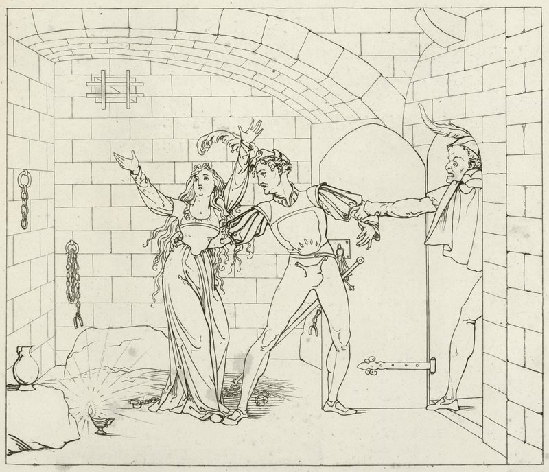 Illustration för Goethes Faust av Friedrich August Moritz Retzsch