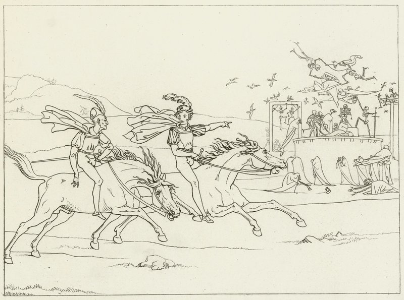 Illustration för Goethes Faust av Friedrich August Moritz Retzsch