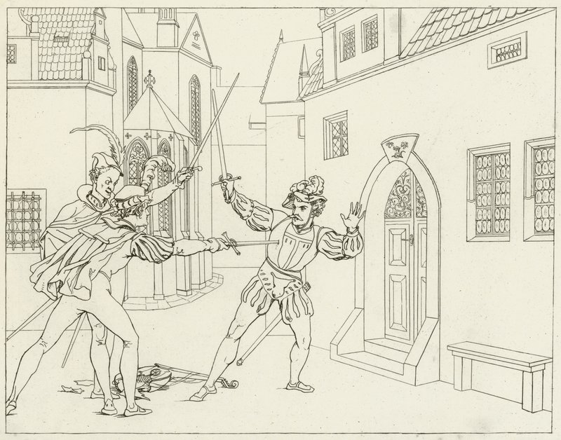 Illustration för Goethes Faust av Friedrich August Moritz Retzsch