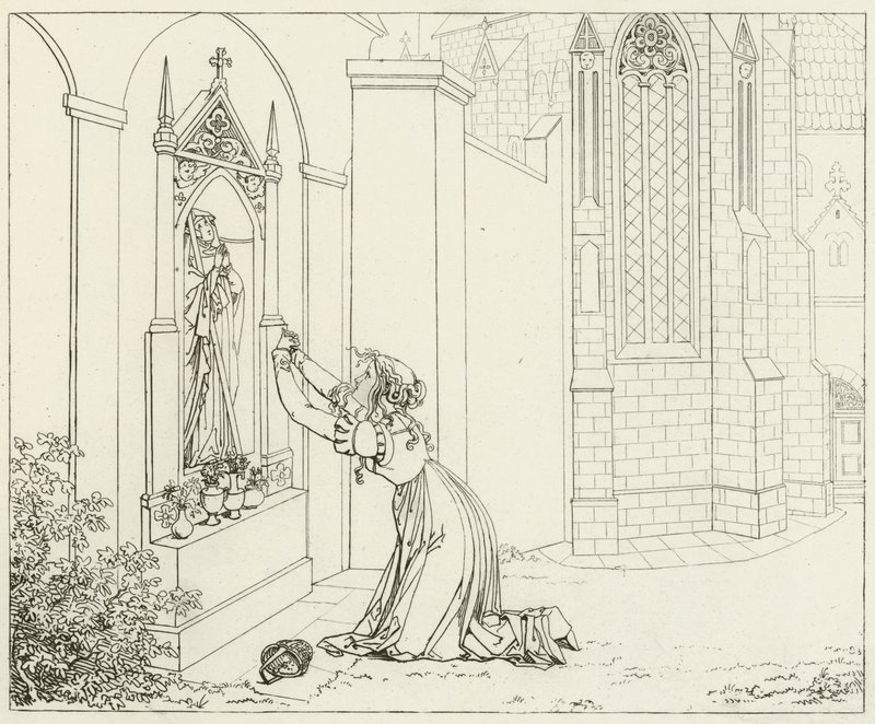 Illustration för Goethes Faust av Friedrich August Moritz Retzsch