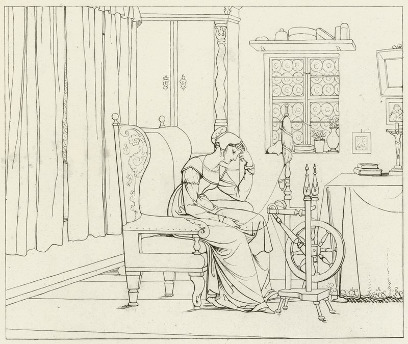 Illustration för Goethes Faust av Friedrich August Moritz Retzsch