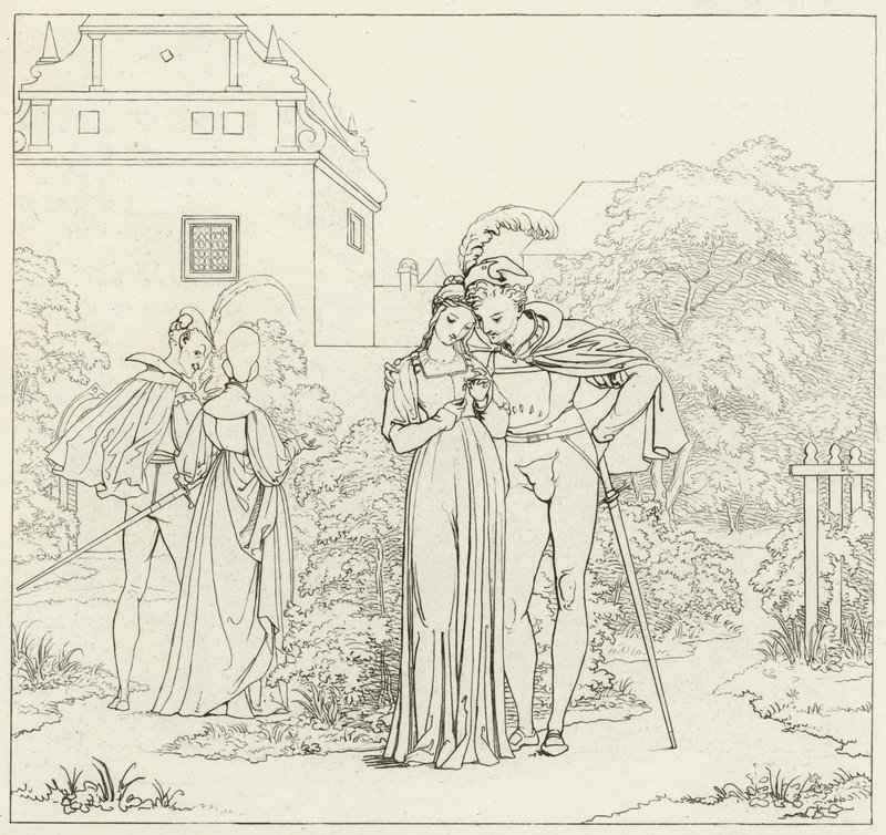 Illustration för Goethes Faust av Friedrich August Moritz Retzsch
